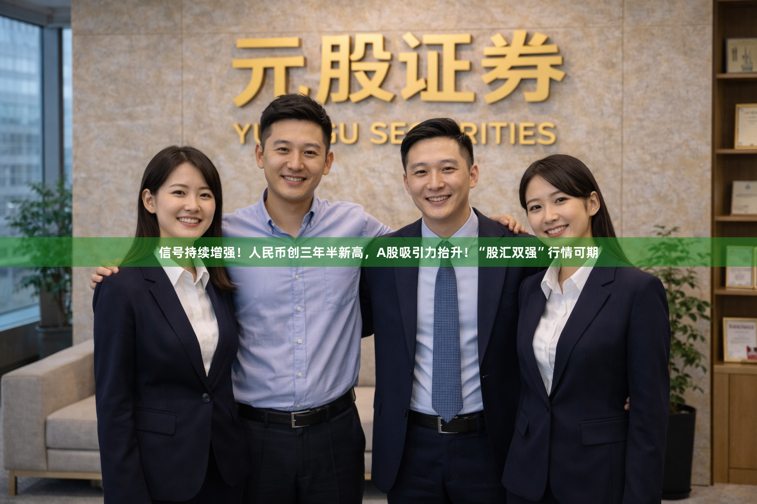 信号持续增强！人民币创三年半新高，A股吸引力抬升！“股汇双强”行情可期