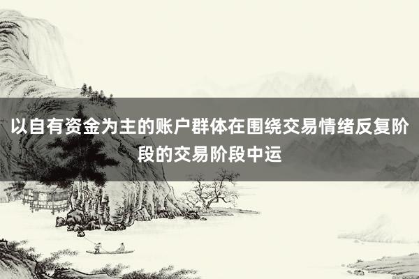 以自有资金为主的账户群体在围绕交易情绪反复阶段的交易阶段中运